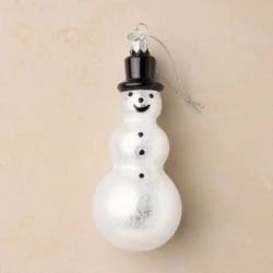 John Derian for Target Glass Snowman Ornament