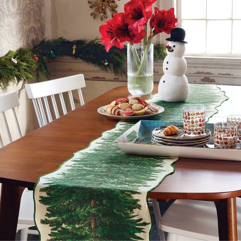 slide 2 of 3, John Derian for Target 90"x14" Tree Table Runner, 1 ct