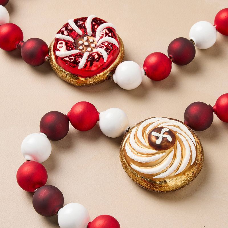 slide 3 of 3, John Derian for Target 60" Glass Cookie Garland, 1 ct