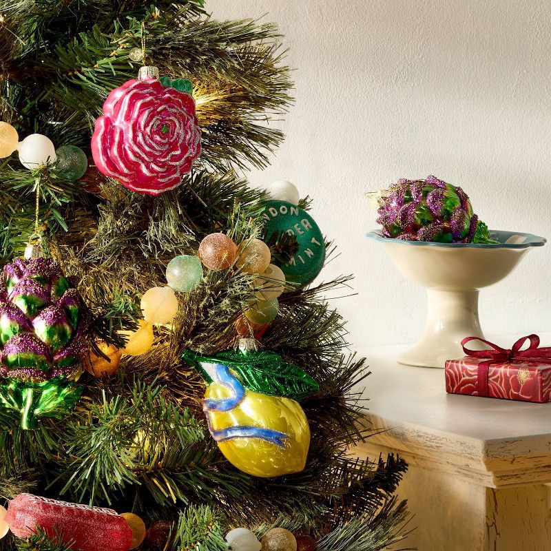 slide 2 of 3, John Derian for Target Glass Lemon Ornament, 1 ct