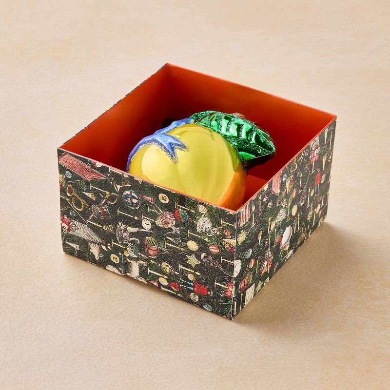 slide 3 of 3, John Derian for Target Glass Lemon Ornament, 1 ct