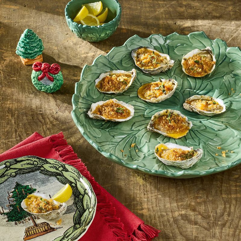 slide 2 of 3, John Derian for Target Stoneware Leaf Serve Platter, 1 ct