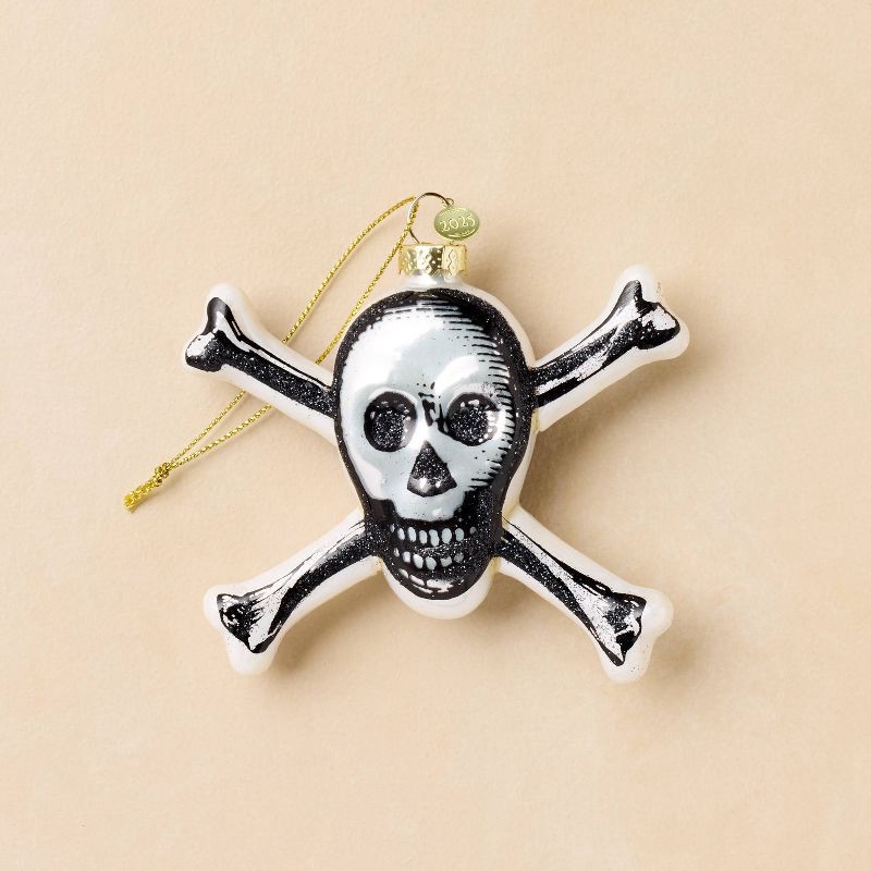 slide 1 of 4, John Derian for Target Glass Skull Ornament, 1 ct
