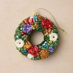 John Derian for Target Glass Wreath Ornament