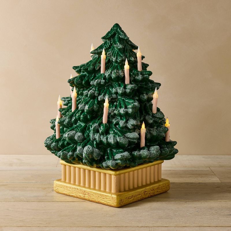 slide 1 of 5, John Derian for Target 14" Christmas Tree Lit Blow Mold, 1 ct