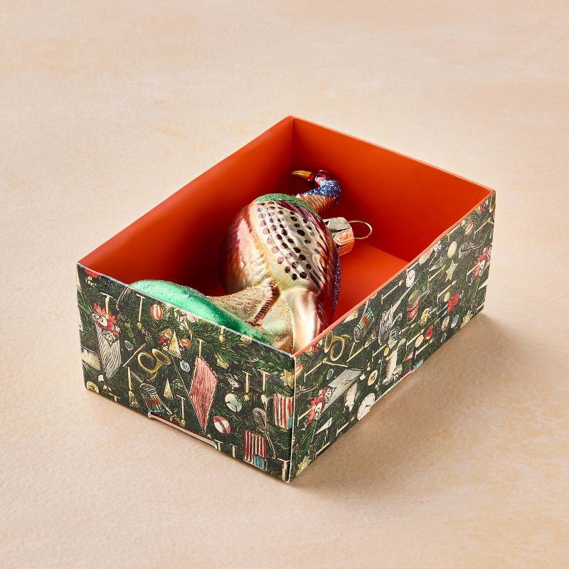 slide 3 of 4, John Derian for Target Glass Turkey Ornament, 1 ct