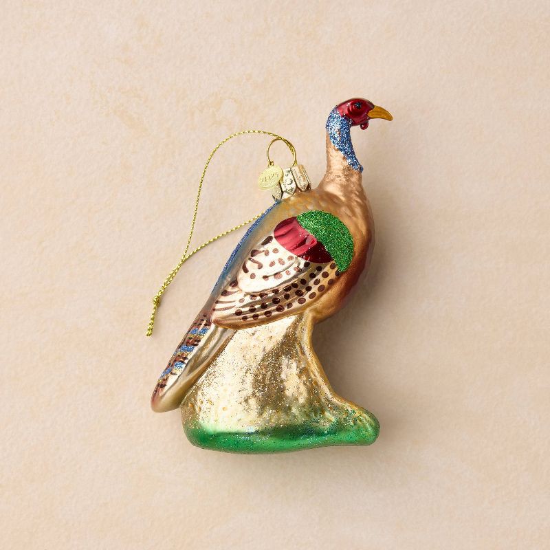 slide 1 of 4, John Derian for Target Glass Turkey Ornament, 1 ct