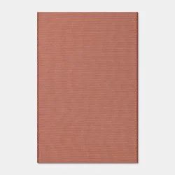4'x6' Micro Dash Rectangular Woven Outdoor Area Rug Heathered Red - Room Essentials™