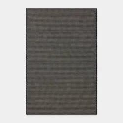 4'x6' Micro Dash Rectangular Woven Outdoor Area Rug Heathered Black - Room Essentials™