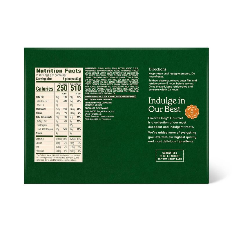 slide 2 of 3, Holiday Mini Frozen Chocolate Lemon & Raspberry Frozen Dessert - 5.9oz/12ct - Favorite Day™, 5.9 oz, 12 ct