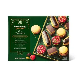 Holiday Mini Frozen Chocolate Lemon & Raspberry Frozen Dessert - 5.9oz/12ct - Favorite Day™