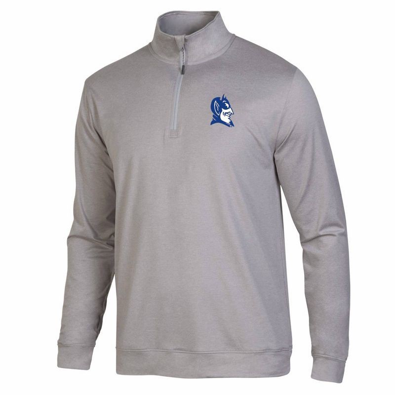 slide 1 of 3, NCAA Duke Blue Devils Men's 1/4 Zipped Pullover - S, 1 ct