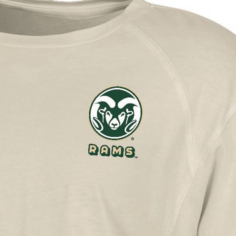 slide 3 of 3, NCAA Colorado State Rams Women's Long Sleeve Cream T-Shirt - M: Cotton-Polyester Blend, Below Hip Length, 1 ct