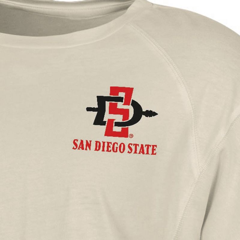 slide 3 of 3, NCAA San Diego State Aztecs Women's Long Sleeve Cream T-Shirt - L, 1 ct