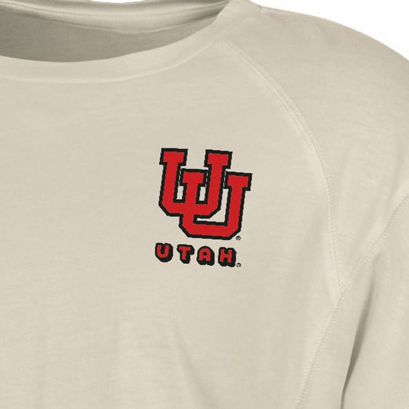 slide 3 of 3, NCAA Utah Utes Women's Long Sleeve Cream T-Shirt - L, 1 ct