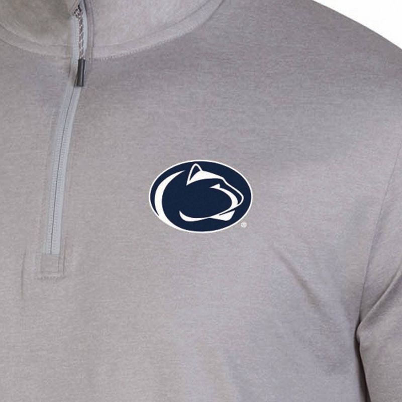 slide 3 of 3, NCAA Penn State Nittany Lions Men's 1/4 Zipped Pullover - M: Polyester Spandex Blend, Mock Turtle Neck, 1 ct