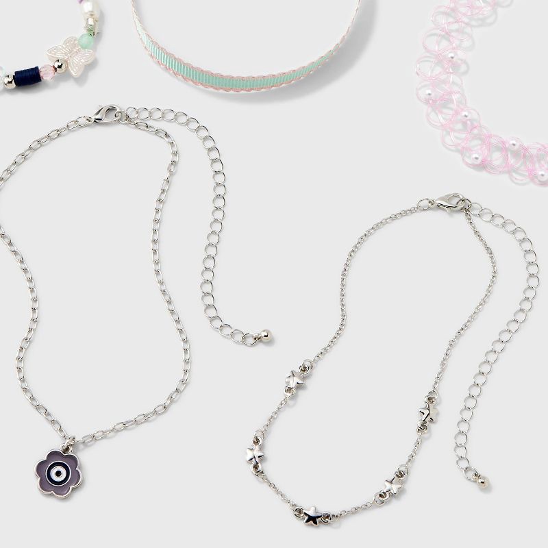 slide 3 of 3, Girls' 5pk Choker Necklace Set - Cat & Jack™, 5 ct