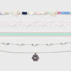 Girls' 5pk Choker Necklace Set - Cat & Jack™