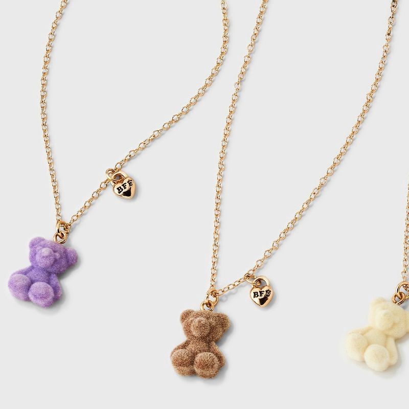 slide 3 of 3, Girls' 3pk BFF Necklace Set - Cat & Jack™, 3 ct