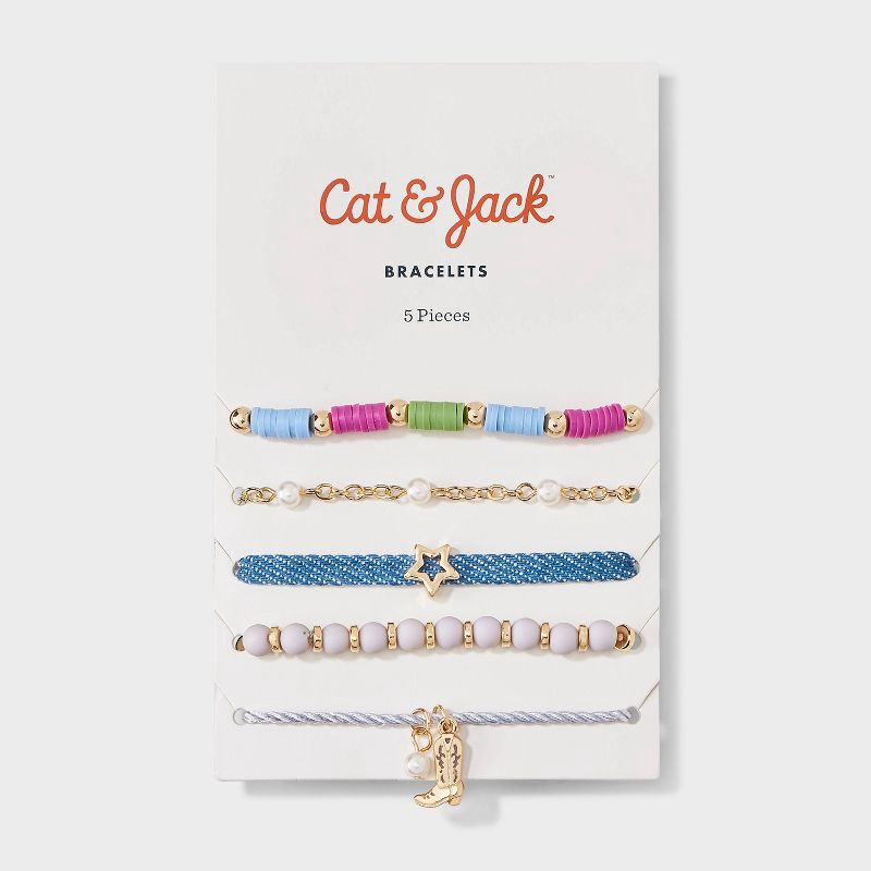 slide 2 of 3, Girls' 5pk Western Bracelet Set - Cat & Jack™, 5 ct