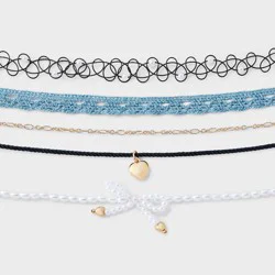 Girls' 5pk Choker Necklace Set - art class™