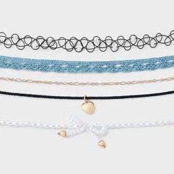 Girls' 5pk Choker Necklace Set - art class™