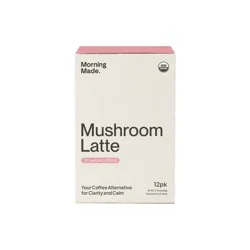 Morning Made Strawberry Blend Mushroom Latte - 2.16oz/12ct