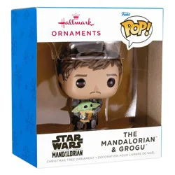 Hallmark Resin Figural Funko Mandalorian and Grogu