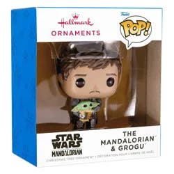 Hallmark Resin Figural Funko Mandalorian and Grogu