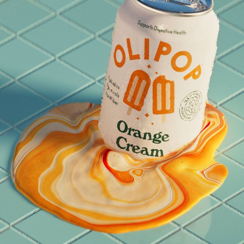 slide 7 of 7, OLIPOP Orange Cream Prebiotic Soda - 12 fl oz, 12 fl oz