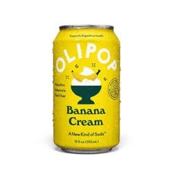 OLIPOP Banana Cream Prebiotic Soda - 12oz