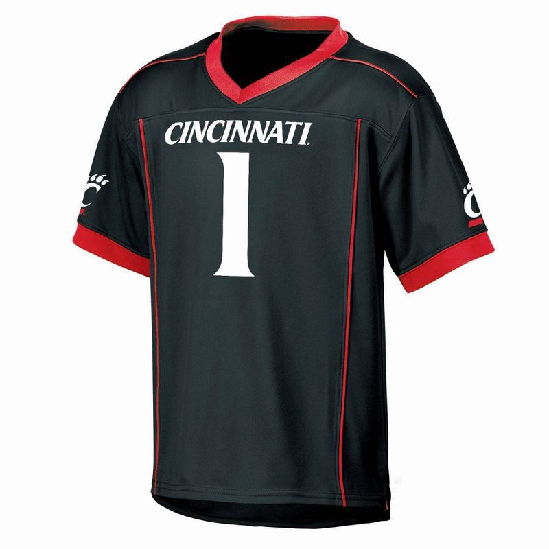 slide 1 of 3, NCAA Cincinnati Bearcats Boys' Jersey - M: Fit V Neck Pullover, 1 ct