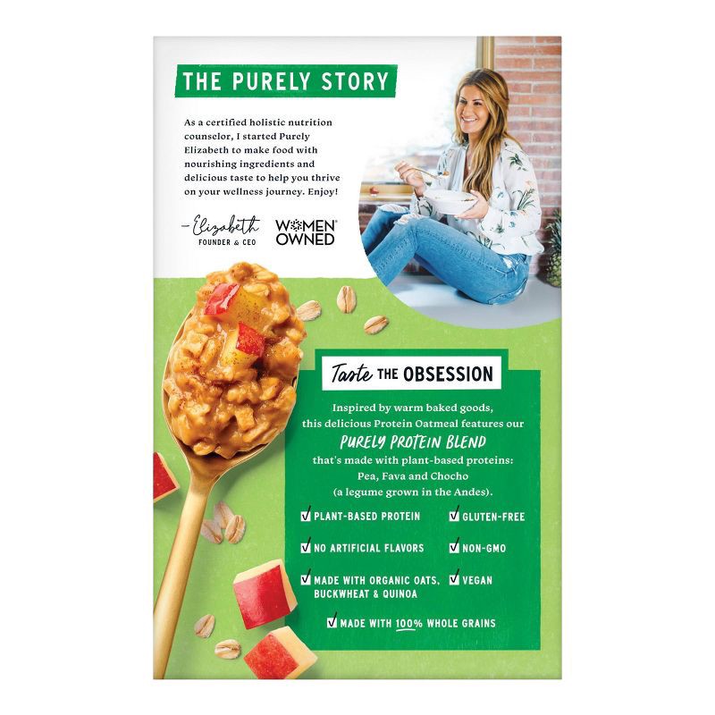 slide 2 of 4, purely elizabeth. Apple Harvest Crumble Protein Oatmeal - 8.3oz/5ct, 5 ct; 8.3 oz