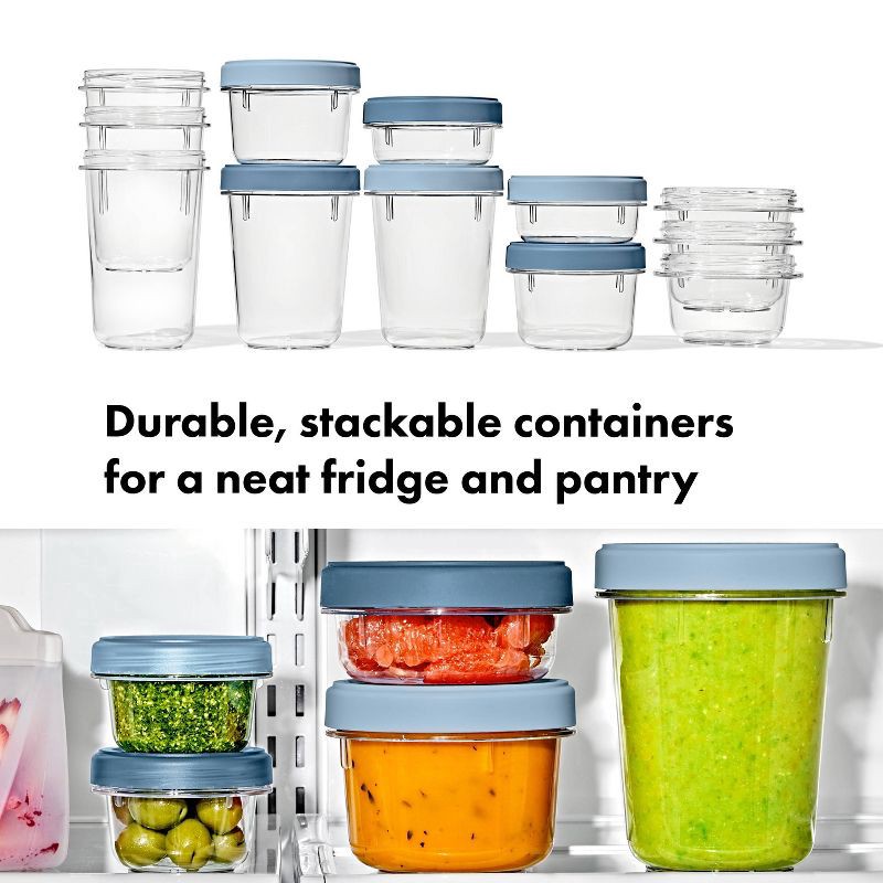 slide 2 of 9, OXO 12pc Twist and Stack Food Storage Container Set, 12 ct