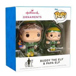 Hallmark Resin Figural Pop and Buddy and Papa Elf