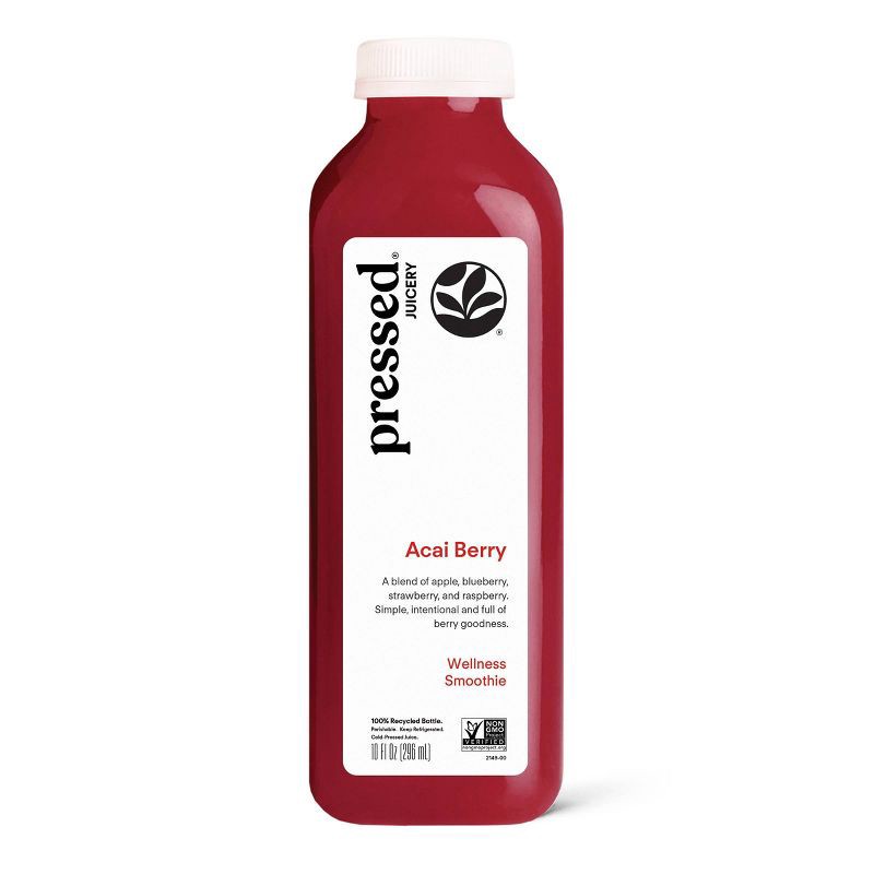 slide 1 of 7, Pressed Juicery Acai Berry Wellness Smoothie - 10 fl oz, 10 fl oz