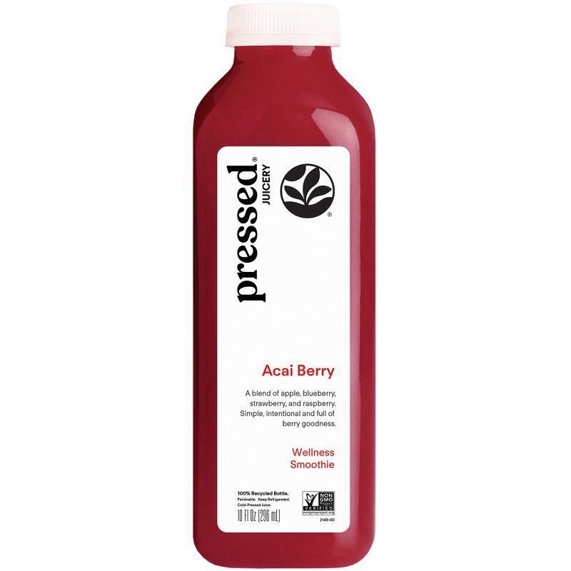 slide 1 of 7, Pressed Juicery Acai Berry Wellness Smoothie - 10 fl oz, 10 fl oz