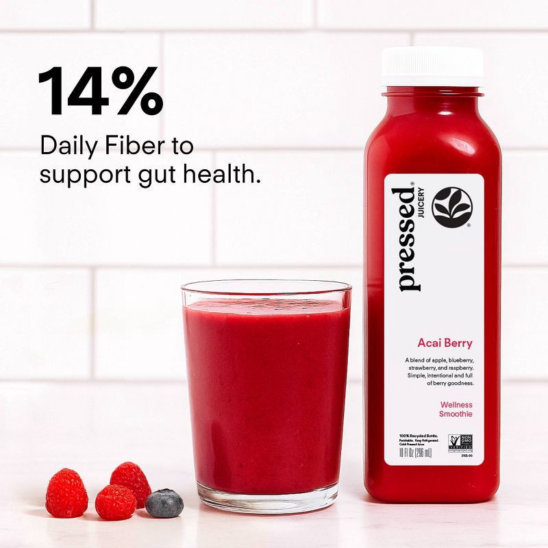 slide 6 of 7, Pressed Juicery Acai Berry Wellness Smoothie - 10 fl oz, 10 fl oz