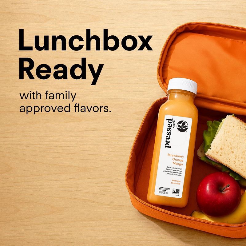 slide 2 of 7, Pressed Juicery Strawberry Orange Mango Wellness Smoothie - 10 fl oz, 10 fl oz