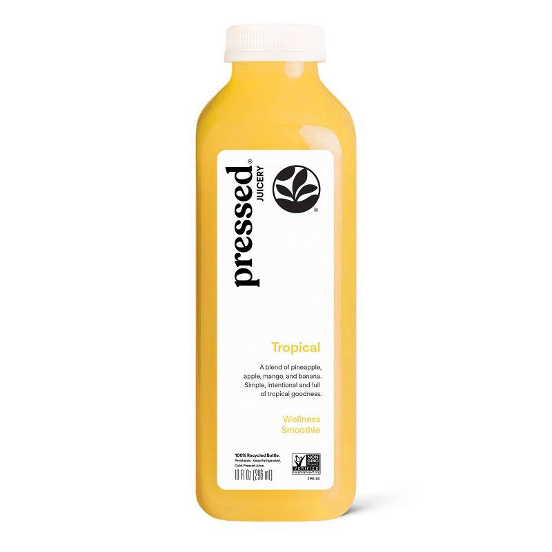 slide 1 of 7, Pressed Juicery Tropical Wellness Smoothie - 10oz, 10 oz