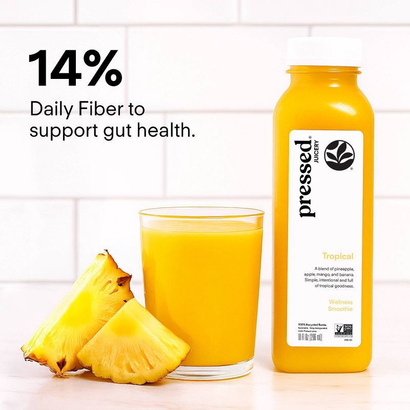 slide 6 of 7, Pressed Juicery Tropical Wellness Smoothie - 10oz, 10 oz