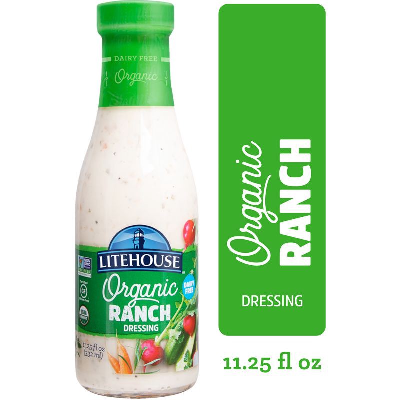 slide 5 of 8, Litehouse Organic Ranch Dressing - 11.25 fl oz, 11.25 fl oz