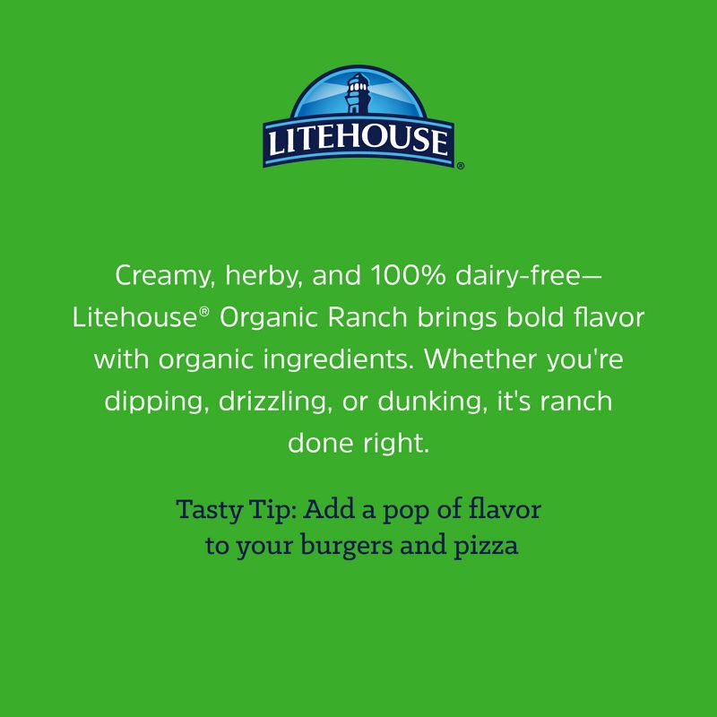 slide 6 of 8, Litehouse Organic Ranch Dressing - 11.25 fl oz, 11.25 fl oz