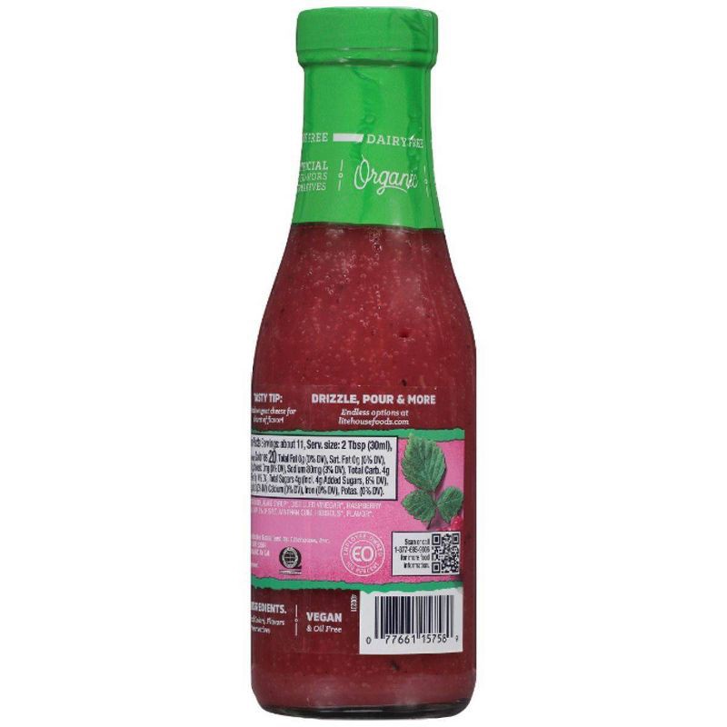 slide 2 of 8, Litehouse Organic Raspberry Vinaigrette Dressing - 11.25 fl oz, 11.25 fl oz
