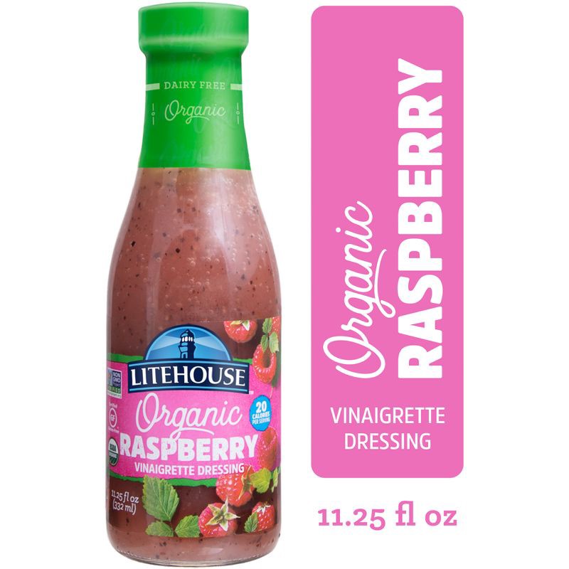 slide 4 of 8, Litehouse Organic Raspberry Vinaigrette Dressing - 11.25 fl oz, 11.25 fl oz