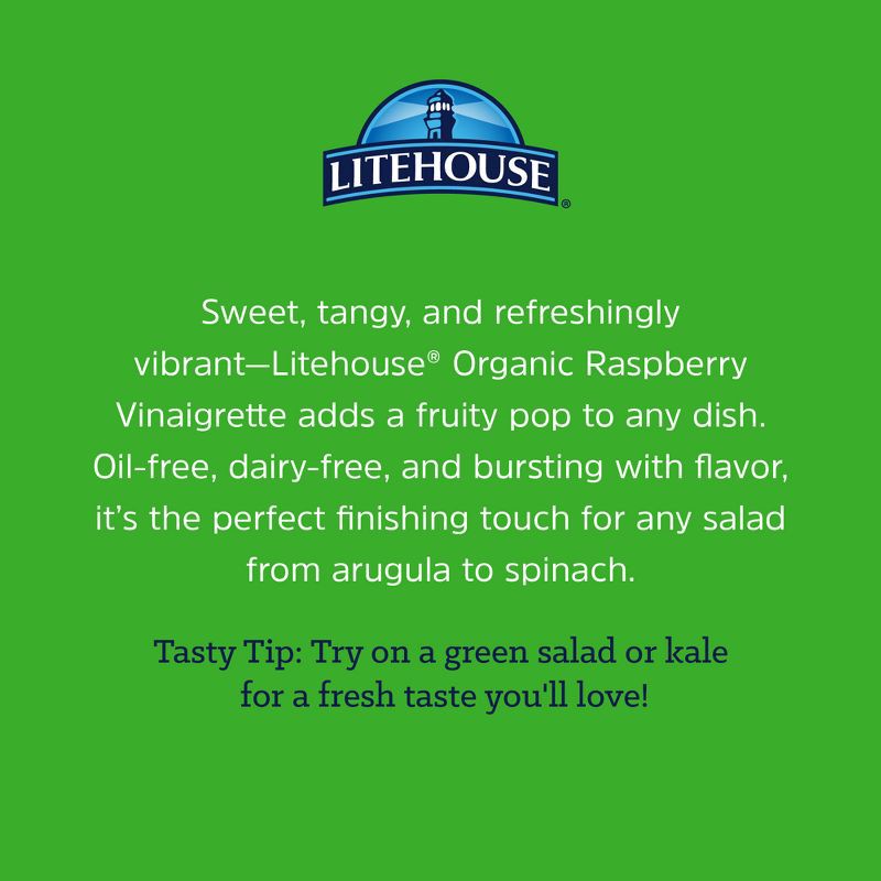 slide 6 of 8, Litehouse Organic Raspberry Vinaigrette Dressing - 11.25 fl oz, 11.25 fl oz