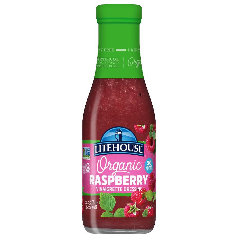 slide 1 of 8, Litehouse Organic Raspberry Vinaigrette Dressing - 11.25 fl oz, 11.25 fl oz