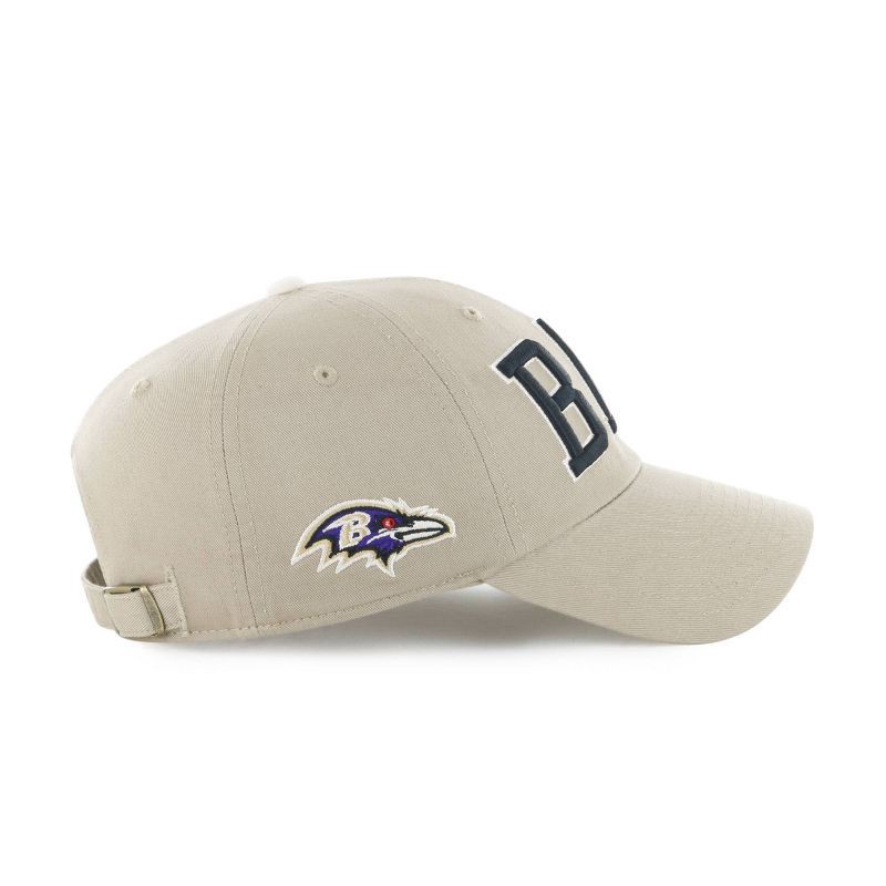 slide 2 of 3, NFL Baltimore Ravens Khaki Clique Hat, 1 ct
