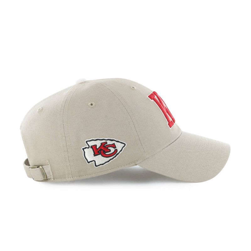 slide 2 of 3, NFL Kansas City Chiefs Khaki Clique Hat, 1 ct