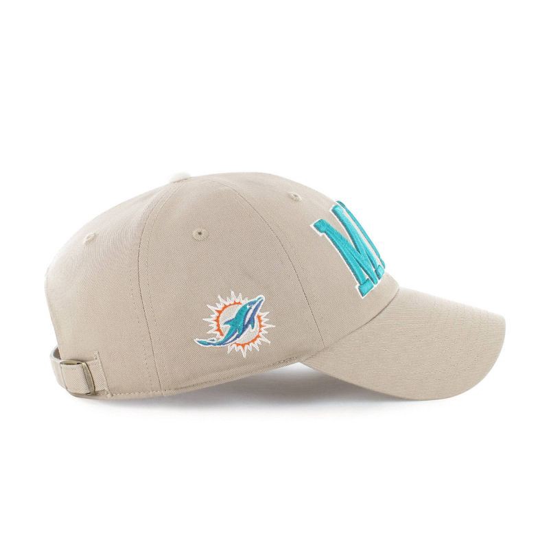 slide 2 of 3, NFL Miami Dolphins Khaki Clique Hat, 1 ct